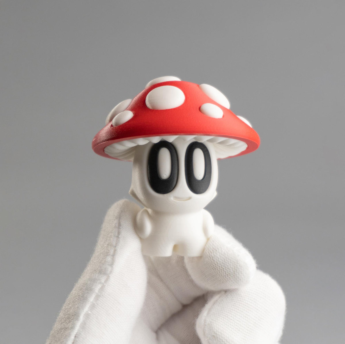 Blob Mushrooms - Five Adorable 3D printed mushrooms with log and stump!