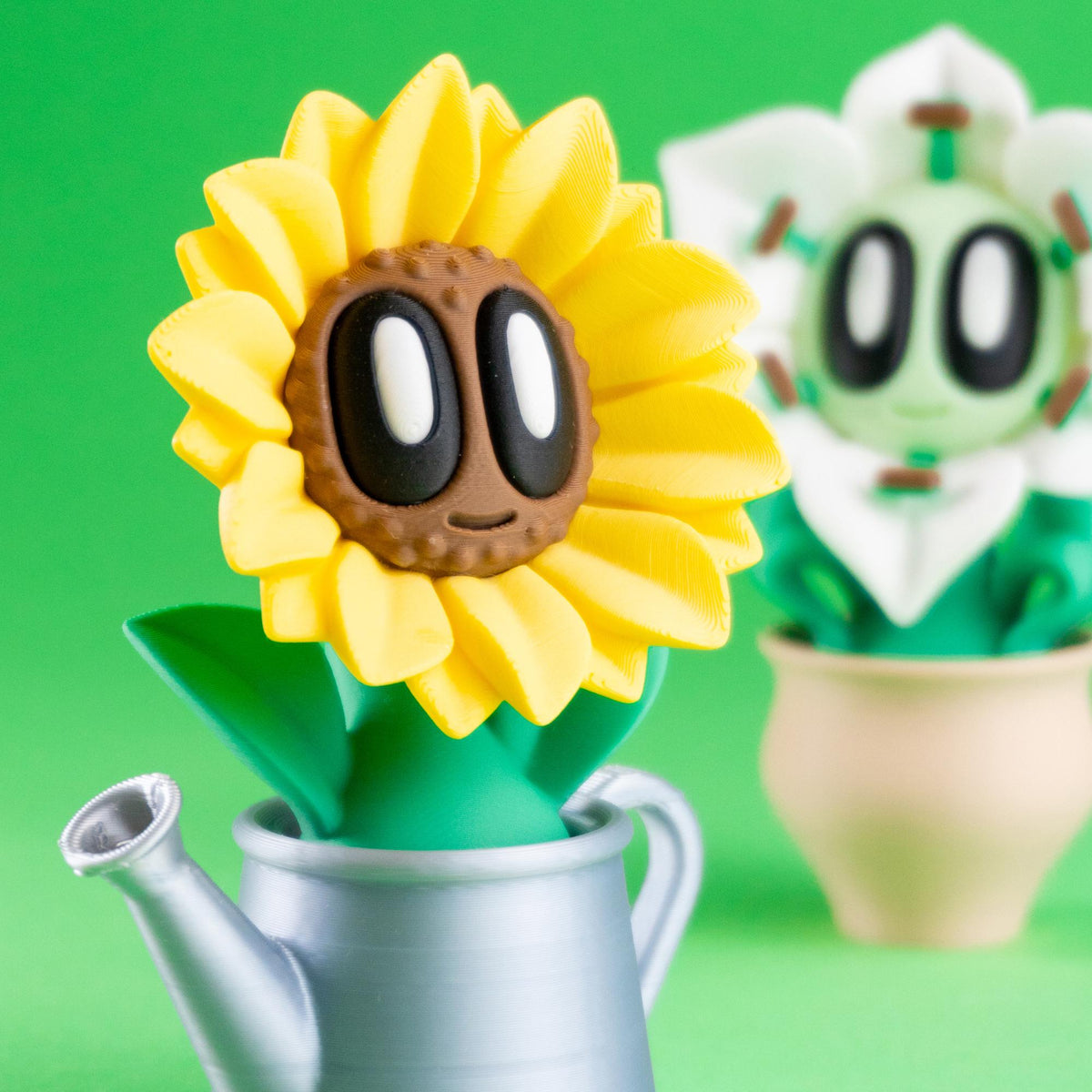 Blob Flowers - Five Adorable 3D printed flowers in pots, plus a cute Greenhouse!
