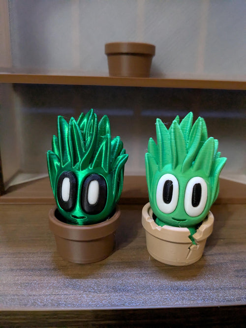 Blob Plants - Five Adorable 3D printed plants in pots, plus a cute Greenhouse!