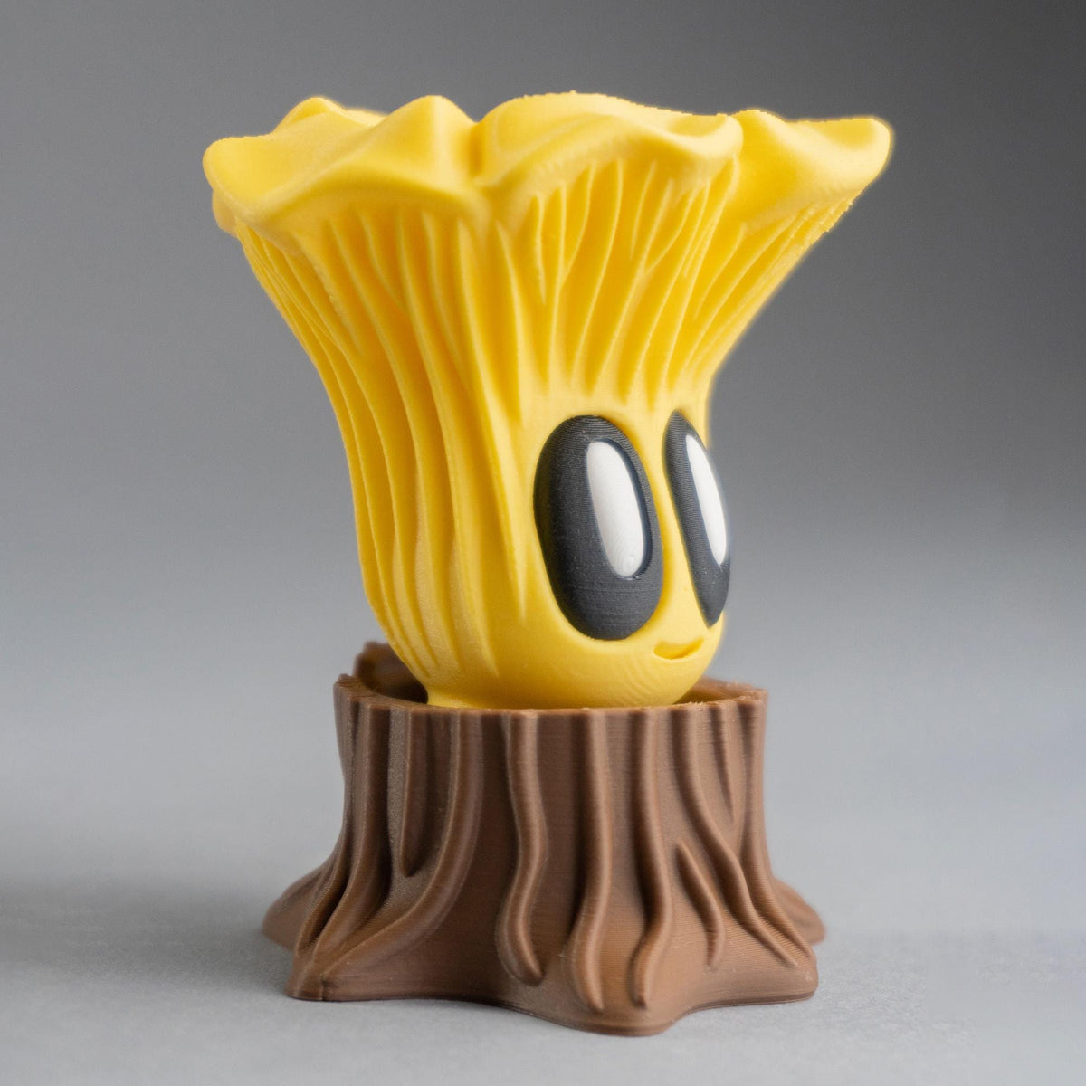 Blob Mushrooms - Five Adorable 3D printed mushrooms with log and stump!