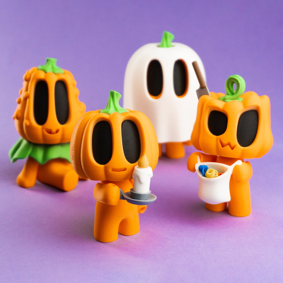 🎃 Blob Pumpkins – 3D Printed Halloween Decorations | Cute Pumpkin Set | Spooky Fall Decor | Halloween Gift