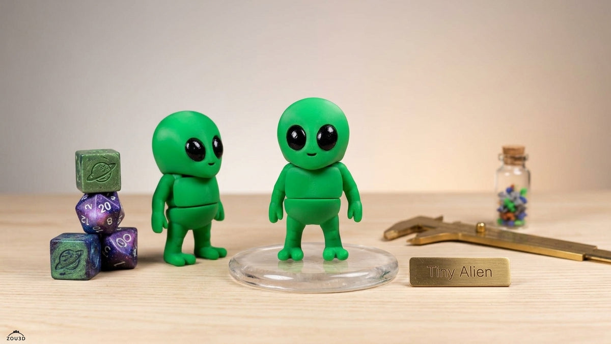 👽 Tiny Alien – Cute Alien Figurine and Keychain