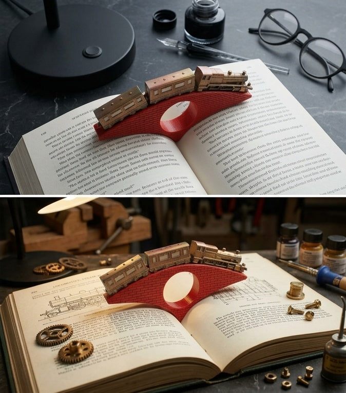 Express Train Book Page Holder