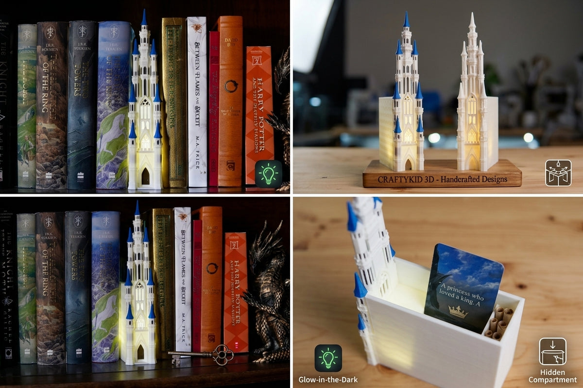 Fantasy Castle Book Nook & Bookmark Holder