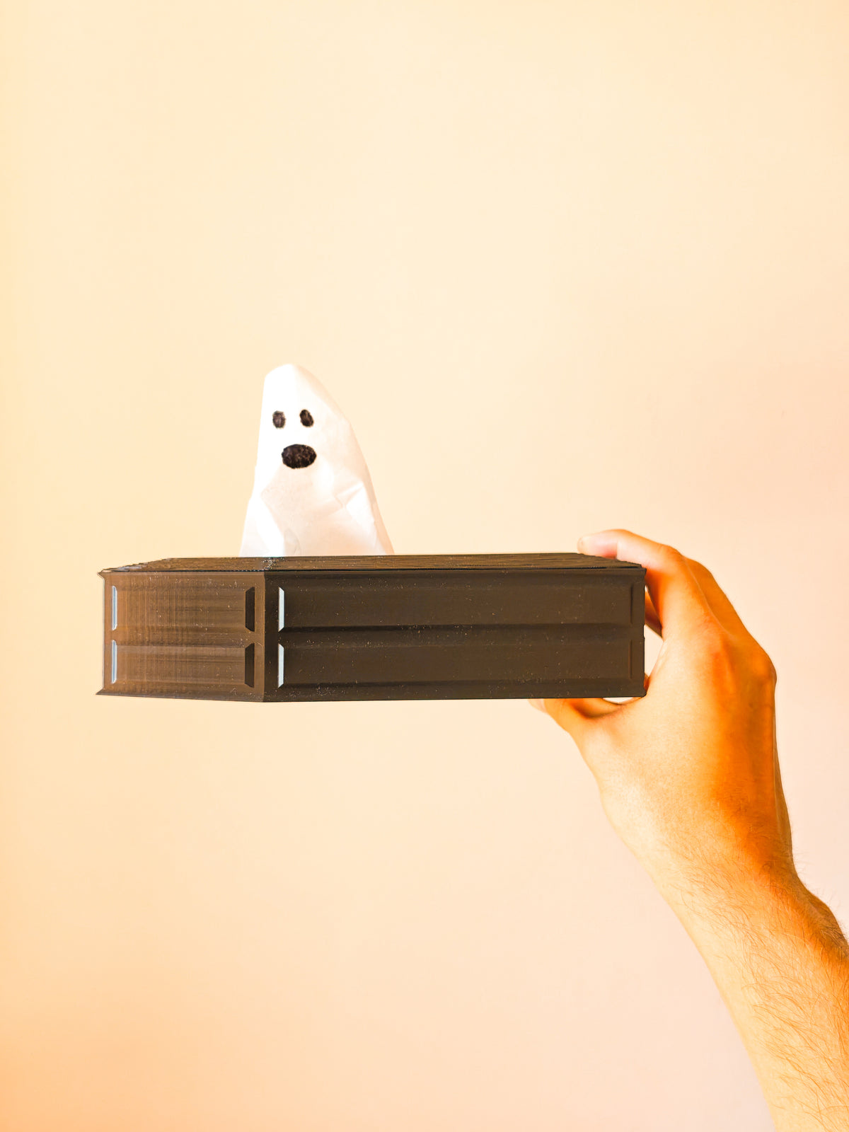 Coffin Tissue Box Holder | Gothic Tissue Holder | Spooky Halloween Home Decor | 3D Printed Coffin Decor
