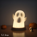 👻 3D Printed Ghost Lamp | USB Ghost Night Light | Cute Halloween Decor | Spooky Home Decor