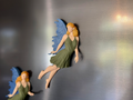 3D Printed Flying Fairy Set of 3 – Whimsical Fridge Magnets, Book Nook Spine Huggers, or Floating Wall Art Decor