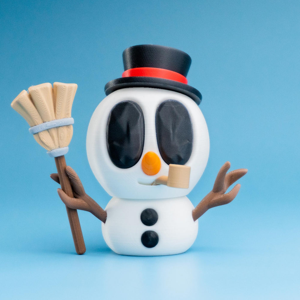 Blob Snowmen - Five Adorable 3D printed snowmen with wardrobe accessories!