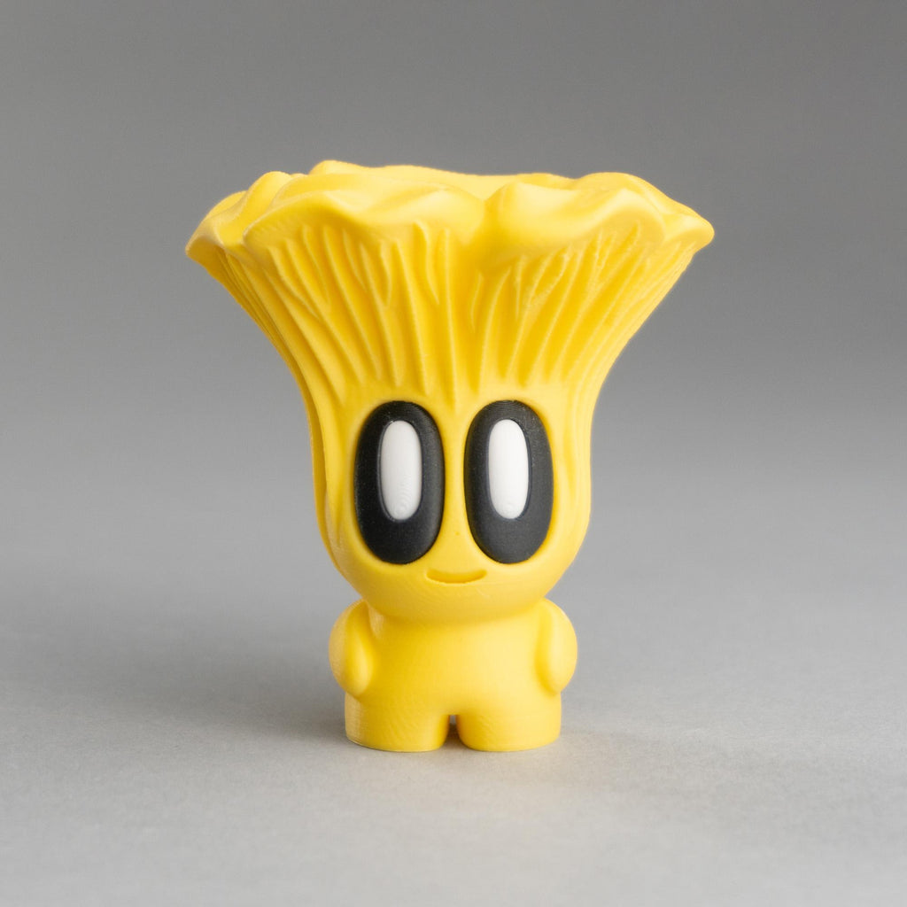 Blob Mushrooms - Five Adorable 3D printed mushrooms with log and stump!
