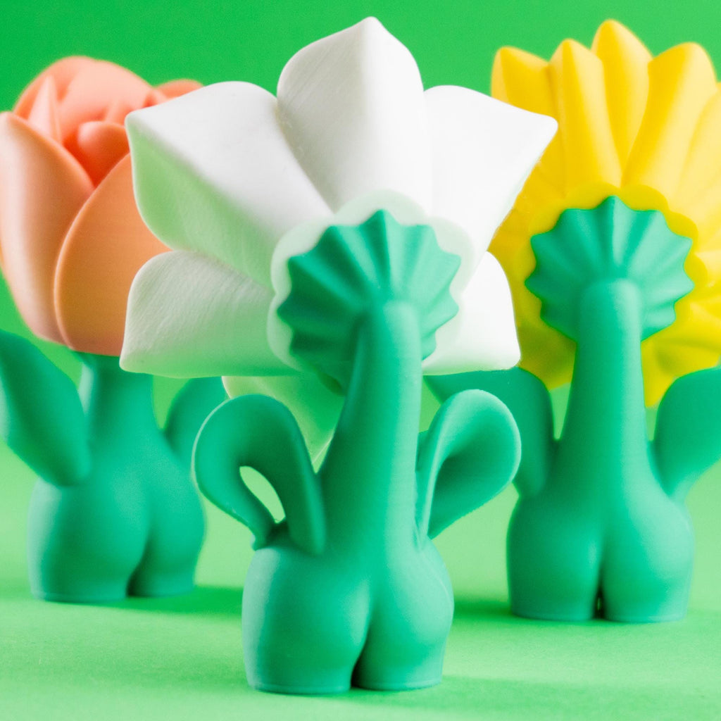 Blob Flowers - Five Adorable 3D printed flowers in pots, plus a cute Greenhouse!
